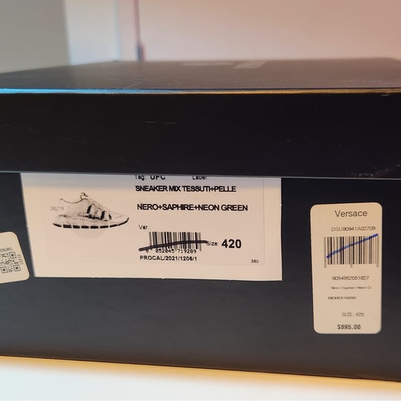 Versace - Trigreca Monogram Sneaker 42 (9) Green Multi - Picture 12 of 13